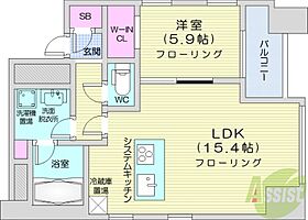 プライムメゾン大通公園  ｜ 北海道札幌市中央区大通西6丁目（賃貸マンション1LDK・4階・54.44㎡） その2