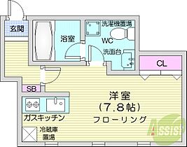 北海道札幌市東区北十三条東14丁目（賃貸アパート1K・2階・22.28㎡） その2