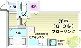 北海道札幌市東区北十条東11丁目（賃貸アパート1R・1階・20.20㎡） その2