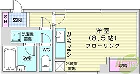 北海道札幌市北区北十九条西5丁目（賃貸マンション1R・3階・23.31㎡） その2