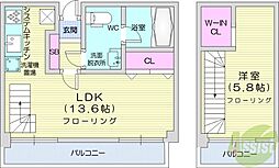 スペチアーレ420 4階1LDKの間取り