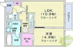 Villa 41 KOTONI SAPPORO  ｜ 北海道札幌市西区二十四軒四条5丁目（賃貸マンション1LDK・1階・37.84㎡） その2