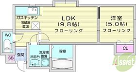 北海道札幌市東区北十九条東17丁目（賃貸アパート1LDK・2階・33.00㎡） その2