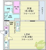 シャトーライフ中島公園1  ｜ 北海道札幌市中央区南九条西7丁目（賃貸マンション1LDK・4階・55.90㎡） その2