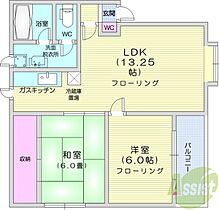 チャコールハウス  ｜ 北海道札幌市北区新琴似四条13丁目（賃貸アパート2LDK・1階・46.00㎡） その2