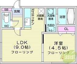 ブルームN33  ｜ 北海道札幌市北区北三十三条西2丁目（賃貸マンション1LDK・3階・30.72㎡） その2