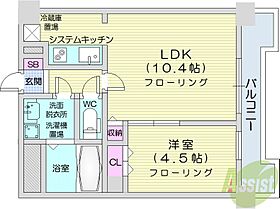 UURコート札幌北三条  ｜ 北海道札幌市中央区北三条東3丁目（賃貸マンション1LDK・7階・35.07㎡） その2