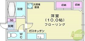 T’s　COURT 北37条  ｜ 北海道札幌市北区北三十七条西7丁目3-33（賃貸アパート1R・2階・25.27㎡） その2