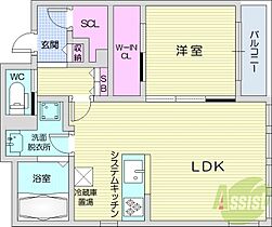 S-RESIDENCE円山鳥居前  ｜ 北海道札幌市中央区北一条西26丁目（賃貸マンション1LDK・6階・55.92㎡） その2