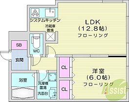 北海道札幌市東区北三十二条東1丁目（賃貸アパート1LDK・3階・41.32㎡） その2