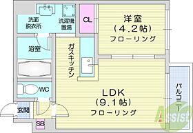 カサブランカ参番館  ｜ 北海道札幌市中央区南五条東3丁目（賃貸マンション1LDK・6階・30.21㎡） その2