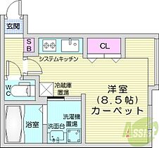 luce solare麻生  ｜ 北海道札幌市北区麻生町2丁目（賃貸マンション1K・1階・23.27㎡） その2