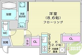 ファランドール大通東2  ｜ 北海道札幌市中央区南三条東6丁目（賃貸マンション1K・4階・28.28㎡） その2