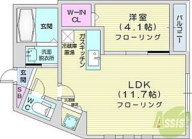 LOTUS大通公園  ｜ 北海道札幌市中央区北一条西20丁目（賃貸マンション1LDK・5階・37.62㎡） その2