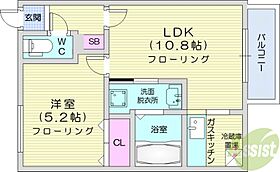 北海道札幌市東区北十八条東1丁目（賃貸マンション1LDK・5階・35.96㎡） その2