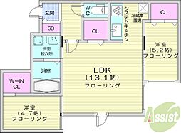 間取図画像 2LDK
