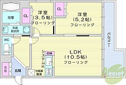 間取図画像 2LDK