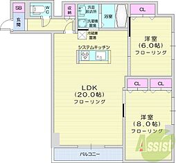 間取図画像 2LDK