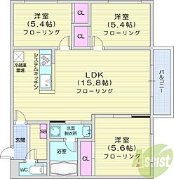 間取図画像 3LDK