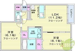 間取図画像 2LDK