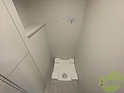 洗濯機はこちらの専用スペースに置けます！