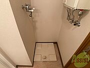 洗濯機はこちらの専用スペースに置けます！