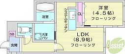 RESIDENCESHINMEIMARUYAMA 1LDKの間取図画像
