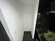 冷蔵庫置き場はこちらです！動線もバッチリですね！