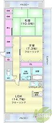 三和・マンション 2LDKの間取図画像