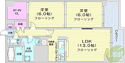 ウインコート.39 2LDKの間取図画像
