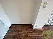 こちらに冷蔵庫を置けます。調理時の動線もばっちり効率的。