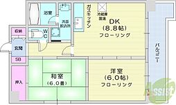 ノール表参道 2DKの間取図画像