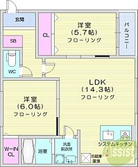 物件の間取り