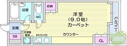サンシャイン・シティー21 ワンルームの間取図画像