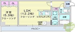 TAKKENB・D 1LDKの間取図画像