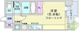 アヴィータ410 1Kの間取図画像
