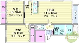 ESPERANZA 2LDKの間取図画像