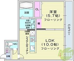 スペランツァ北円山 1LDKの間取図画像
