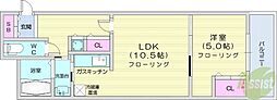 サザンクロス313 1LDKの間取図画像