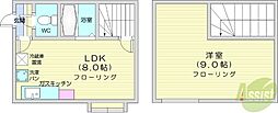 AMS山鼻 1LDKの間取図画像