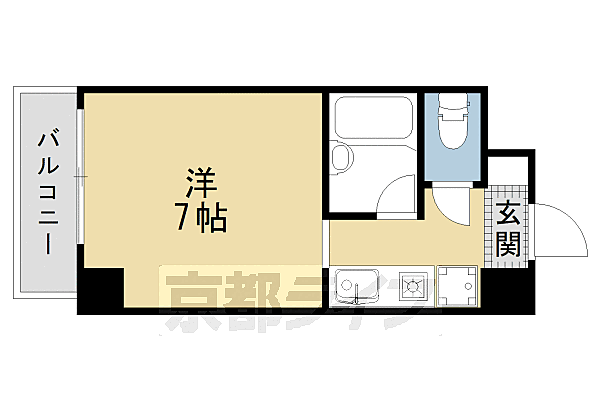 ハウゼ公園前 103｜京都府京都市中京区壬生御所ノ内町(賃貸マンション1K・1階・19.44㎡)の写真 その2