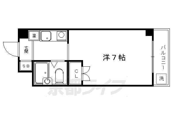 カーサ・コーザ 113｜京都府京都市左京区静市市原町(賃貸マンション1K・1階・19.23㎡)の写真 その2