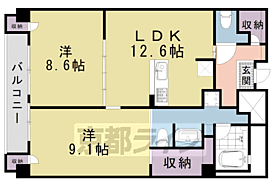 京都府京都市東山区稲荷町南組（賃貸マンション2LDK・7階・76.58㎡） その2