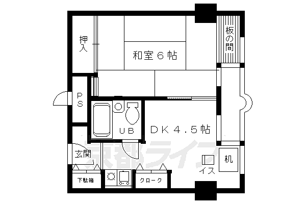 ＷＥＳＴ－1 606｜京都府京都市右京区西院安塚町(賃貸マンション1DK・6階・25.07㎡)の写真 その2