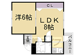 京都府京都市左京区高野清水町（賃貸マンション1LDK・3階・29.84㎡） その2