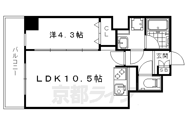 モンドール西院 603｜京都府京都市右京区西院春栄町(賃貸マンション1LDK・6階・35.62㎡)の写真 その2