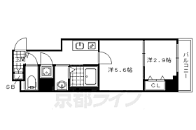 ファーストフィオーレ京都西陣 401 ｜ 京都府京都市上京区横大宮町（賃貸マンション2K・4階・30.01㎡） その2