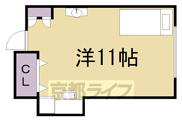 Ｃａｓａ　Ｍｉａ　北白川 08｜京都府京都市左京区北白川山田町(賃貸マンション1R・2階・17.43㎡)の写真 その2