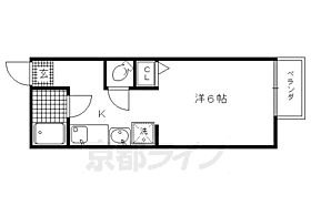 パンションエトワールデュノールII 202 ｜ 京都府京都市北区大将軍一条町（賃貸アパート1K・2階・20.00㎡） その2