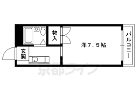 メゾンジョア 203 ｜ 京都府京都市左京区松ケ崎西山（賃貸マンション1K・2階・20.65㎡） その2